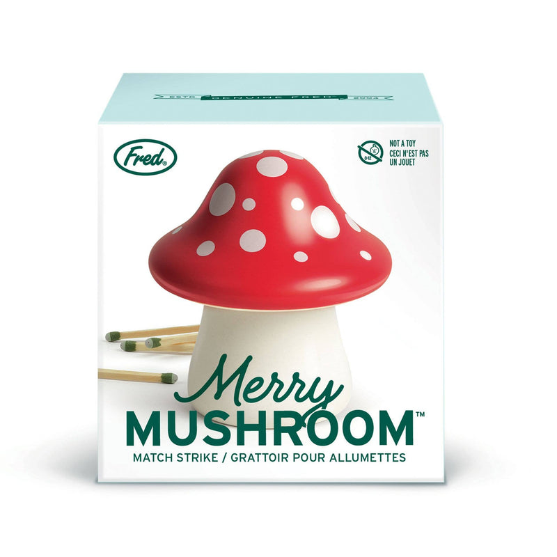 Grattoir à allumettes – Champignon rouge en céramique