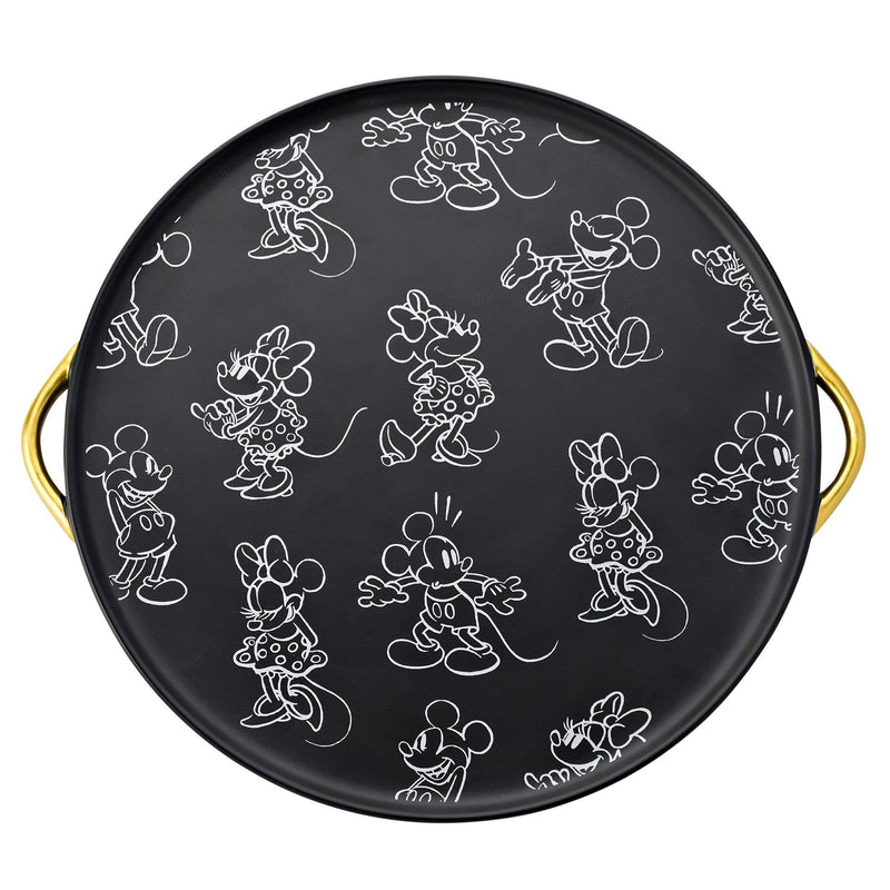 Plateau rond Disney – Mickey & Minnie esquissés