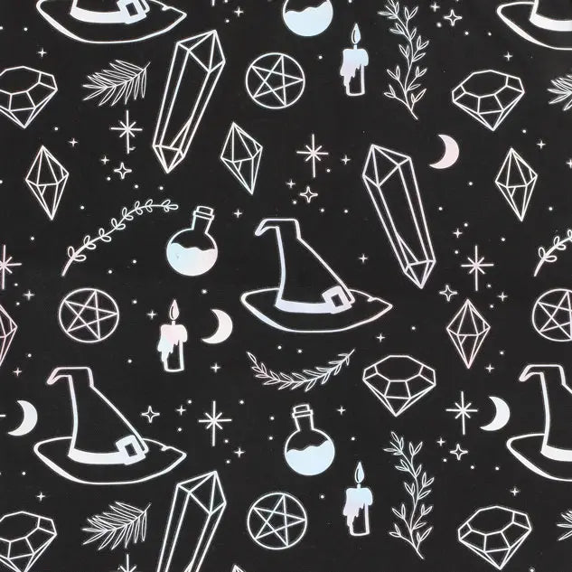 Tote bag sorcellerie noire – Motifs ésotériques
