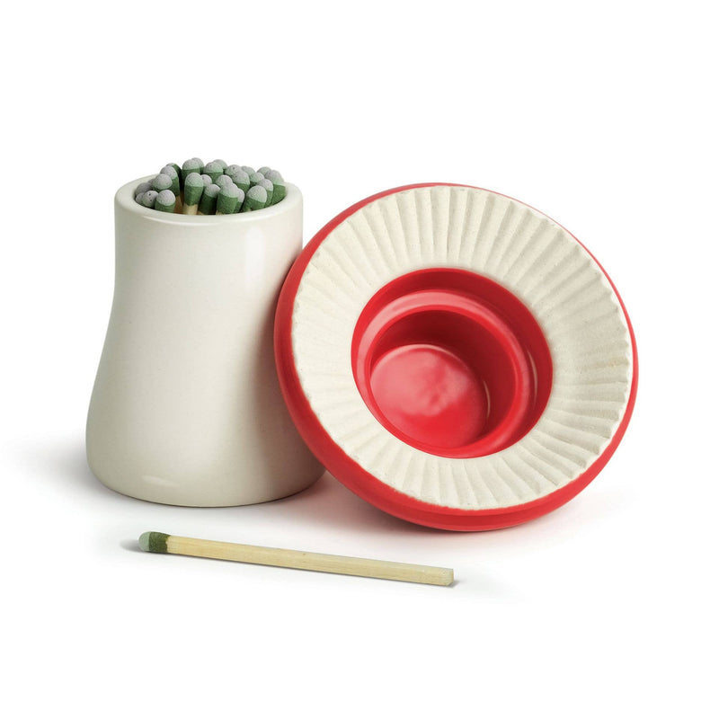 Grattoir à allumettes – Champignon rouge en céramique