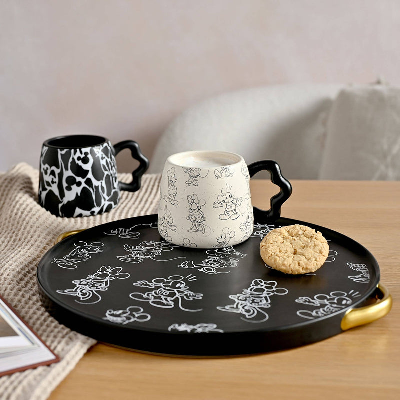 Plateau rond Disney – Mickey & Minnie esquissés