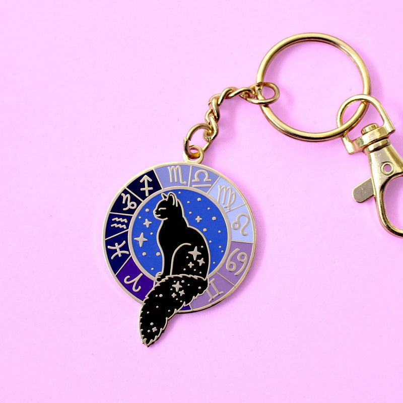 Porte-clés – Chat Astrologique Zodiaque