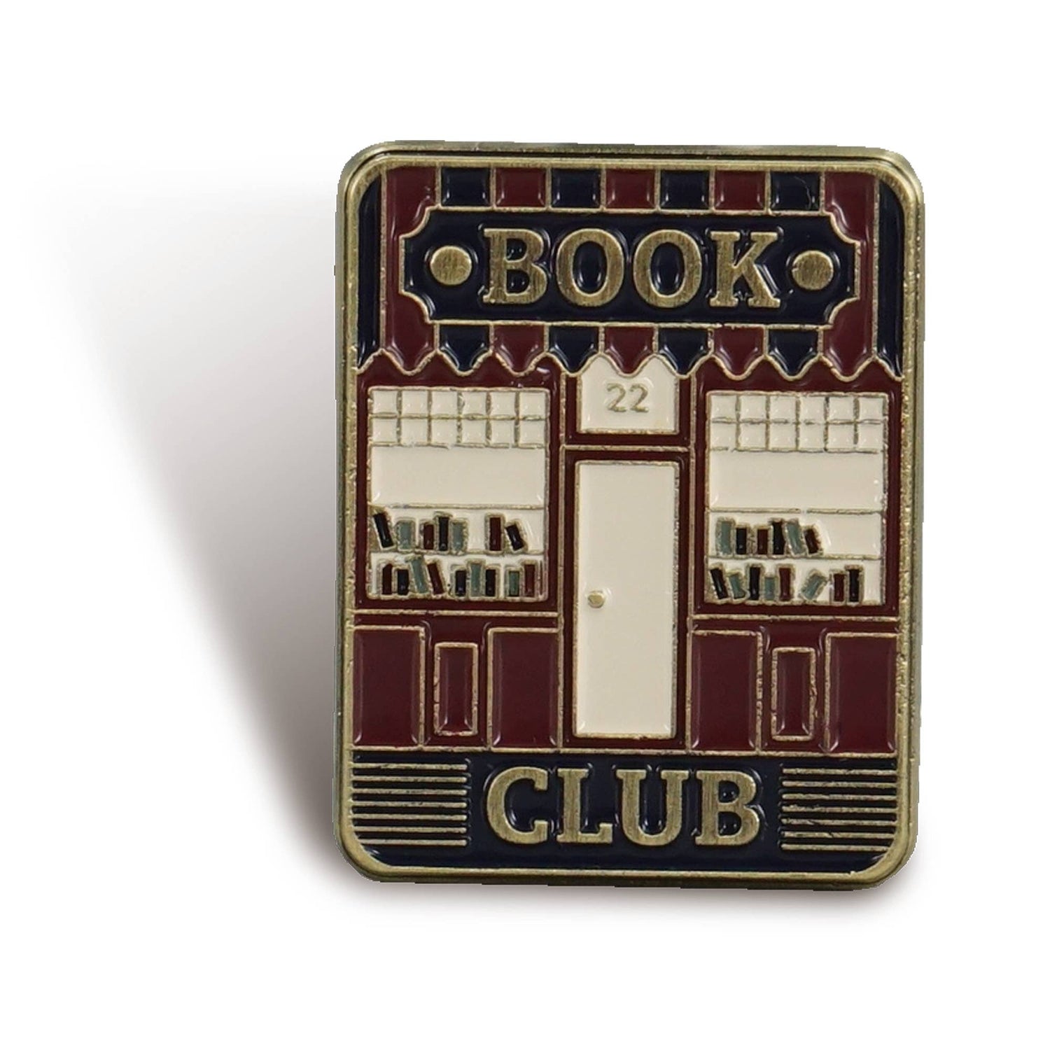 Pin's « Book Club » – Badge émaillé pour amoureux des livres