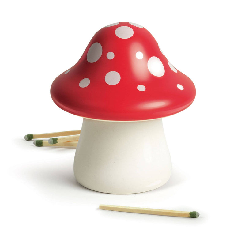 Grattoir à allumettes – Champignon rouge en céramique