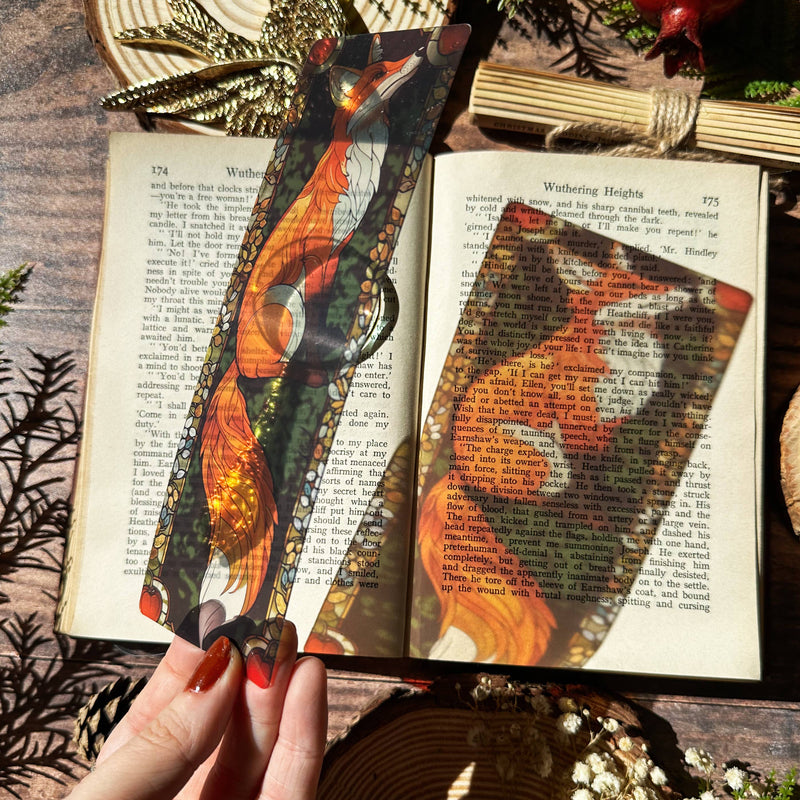 Marque-page vitrail - Renard - Collection Sonnet & Fable