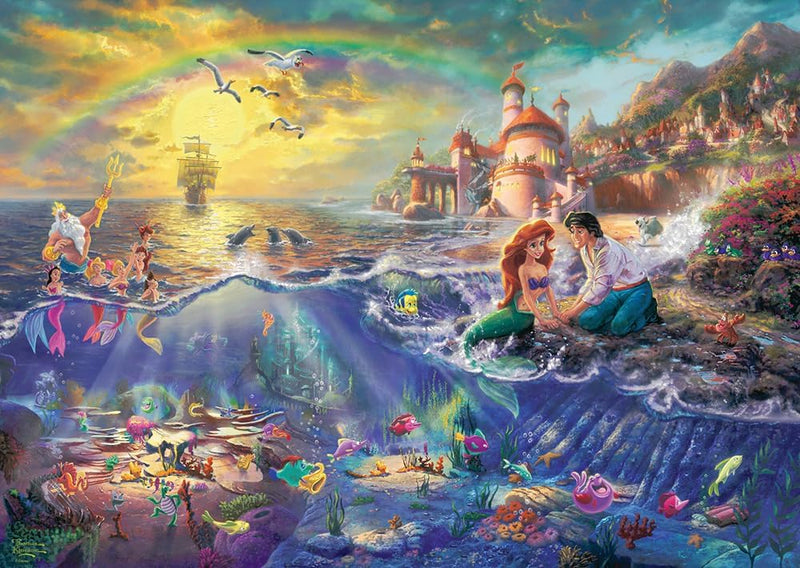 Puzzle Disney Thomas Kinkade – La Petite Sirène sous l’océan – 1000 pièces