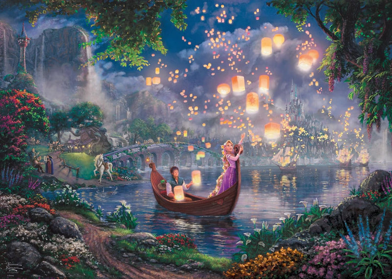 Puzzle Disney Thomas Kinkade – Raiponce Lanternes Magiques – 1000 pièces