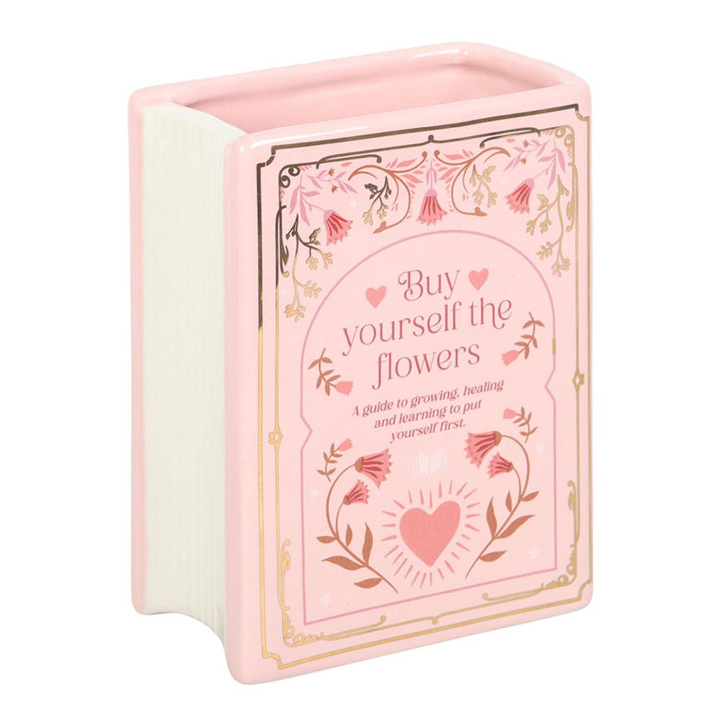 Vase Livre Rose « Buy Yourself the Flowers » en Céramique – Collection The Book Club