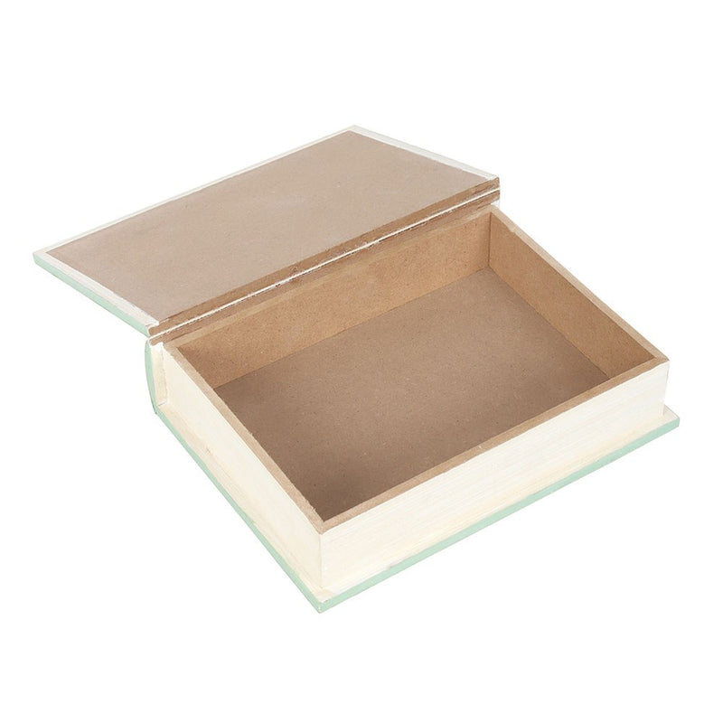 Boîte de Rangement Livre Vintage Vert Pastel – Collection The Book Club