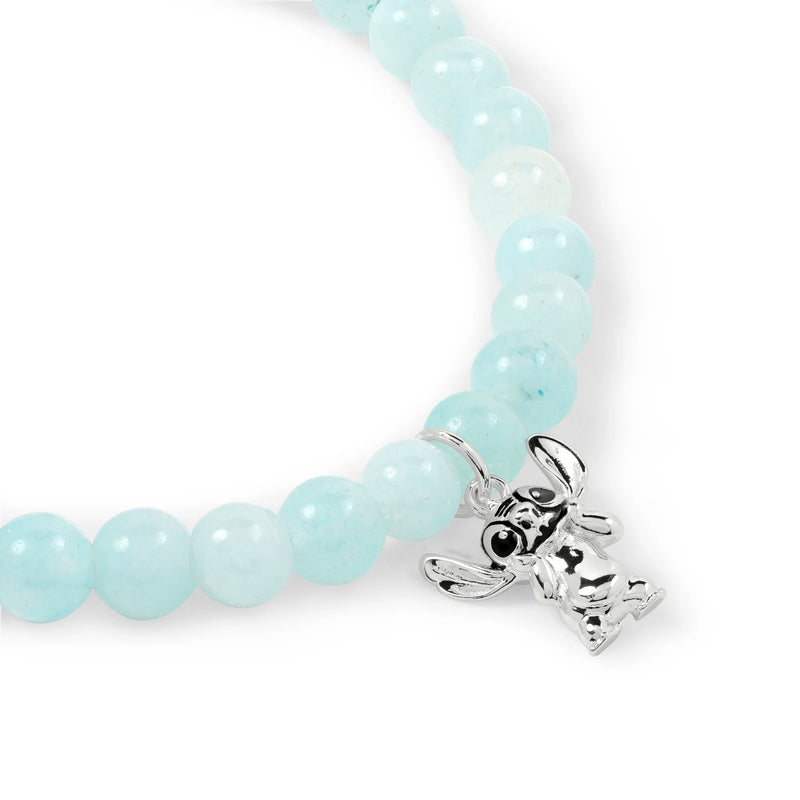 Bracelet Disney – Perles bleues et pendentif Stitch