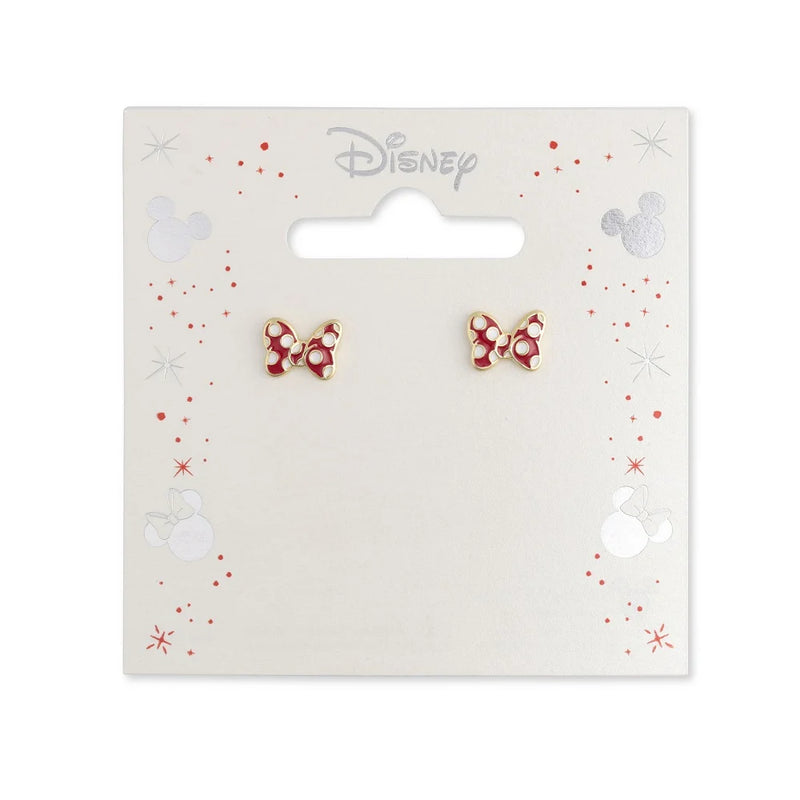 Boucles d'oreilles Minnie sur son carton de demonstration