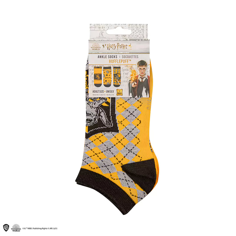 Chaussettes Harry Potter – Lot de 3 paires Poufsouffle – Taille 35/45