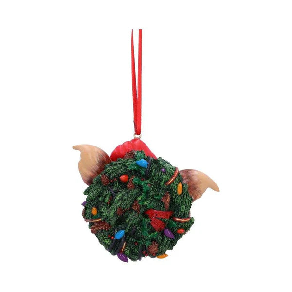 Décoration de Noël Gremlins – Gizmo avec couronne lumineuse et bonnet de Père Noël