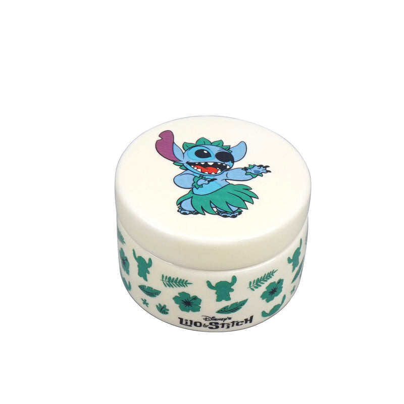 DISNEY- Petite boite en ceramique ronde STITCH, boite à dents ou à bijoux
