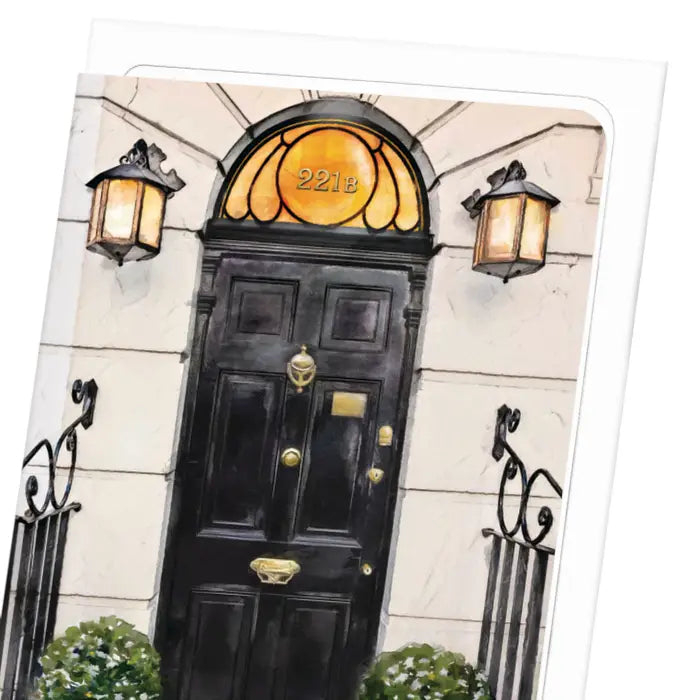 Carte illustrée 221B Baker Street – Sherlock Holmes