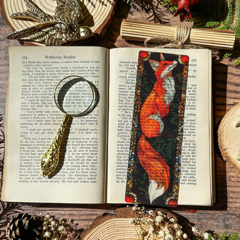Marque-page vitrail - Renard - Collection Sonnet & Fable