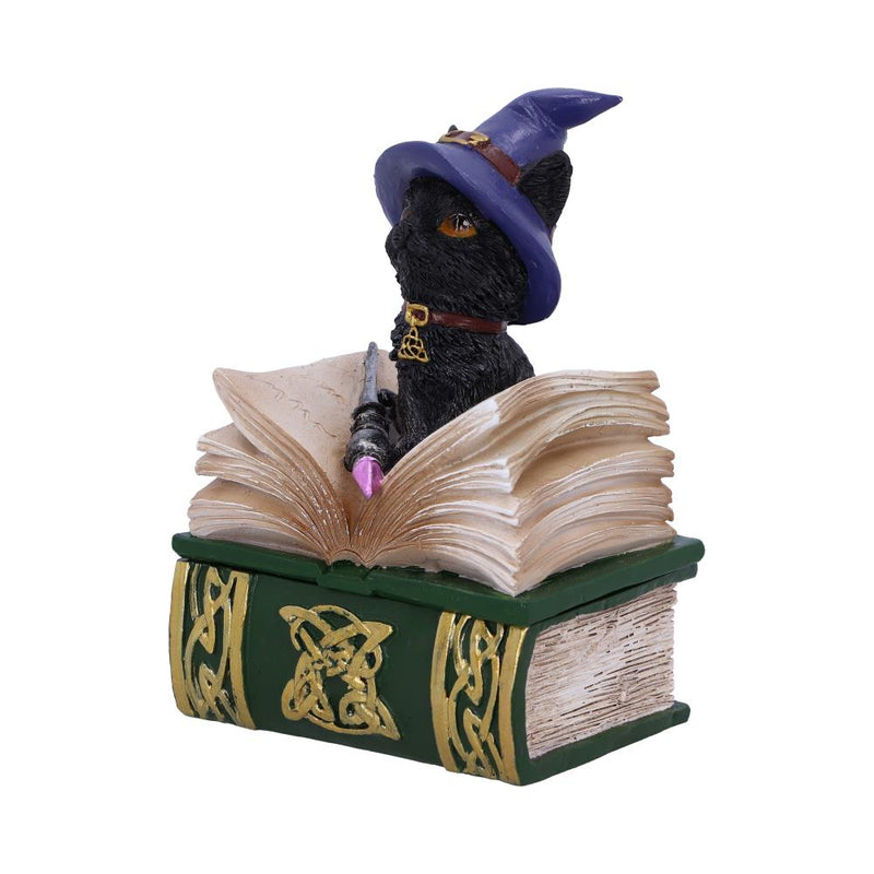Boîte magique Chat Sorcier sur grimoire