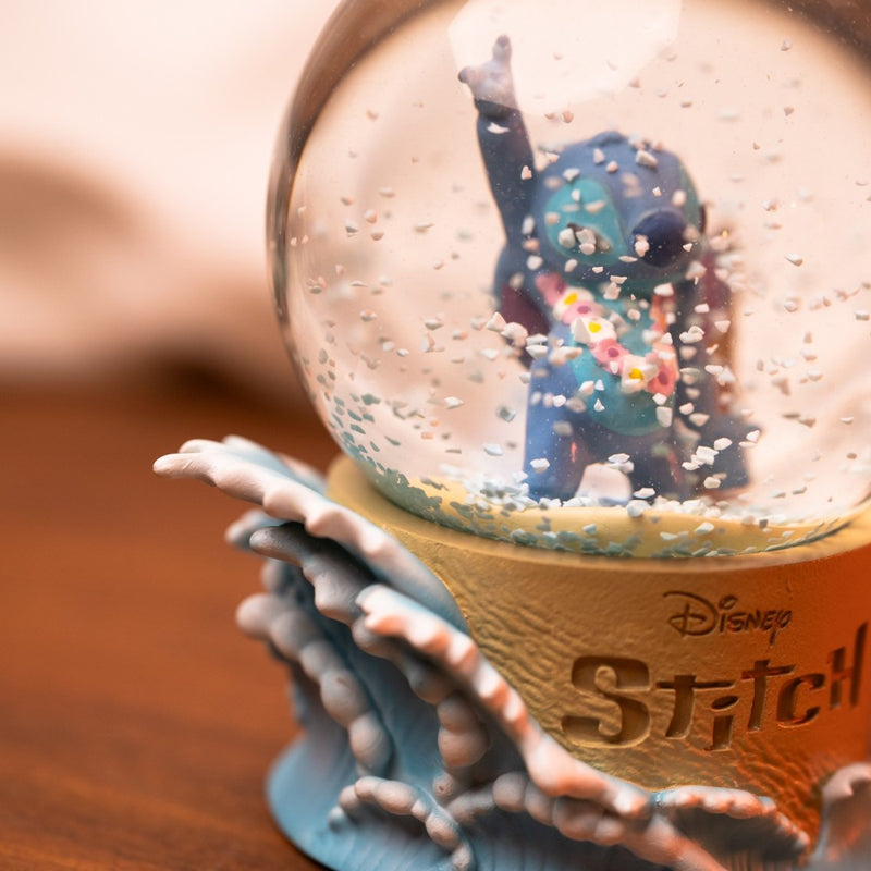 Boule à neige Stitch 3D – Disney – Figurine hawaïenne avec ukulélé