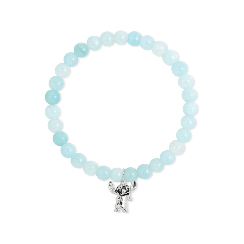 Bracelet Disney – Perles bleues et pendentif Stitch