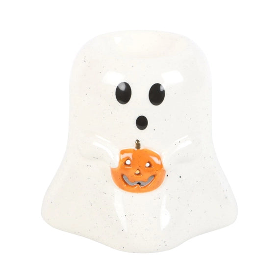 Brûle-parfum à Huile et Cire Fantôme avec Citrouille – Collection Peekaboo Halloween