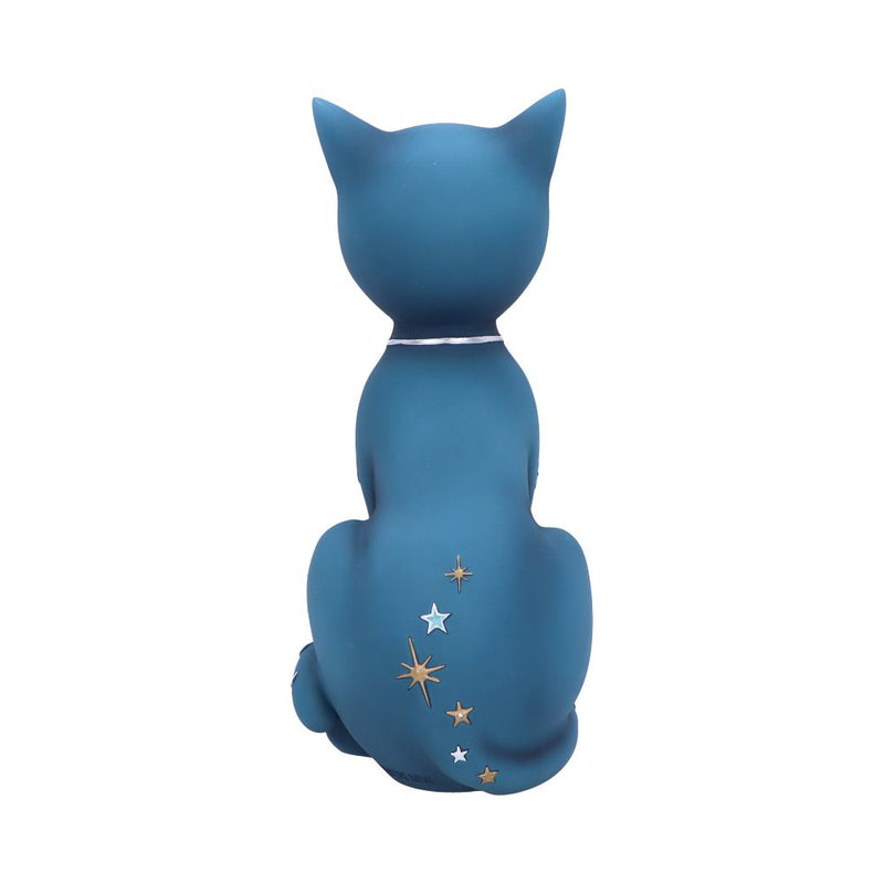 Statue Chat Céleste – Gardien des Étoiles et de la Lune – 25 cm