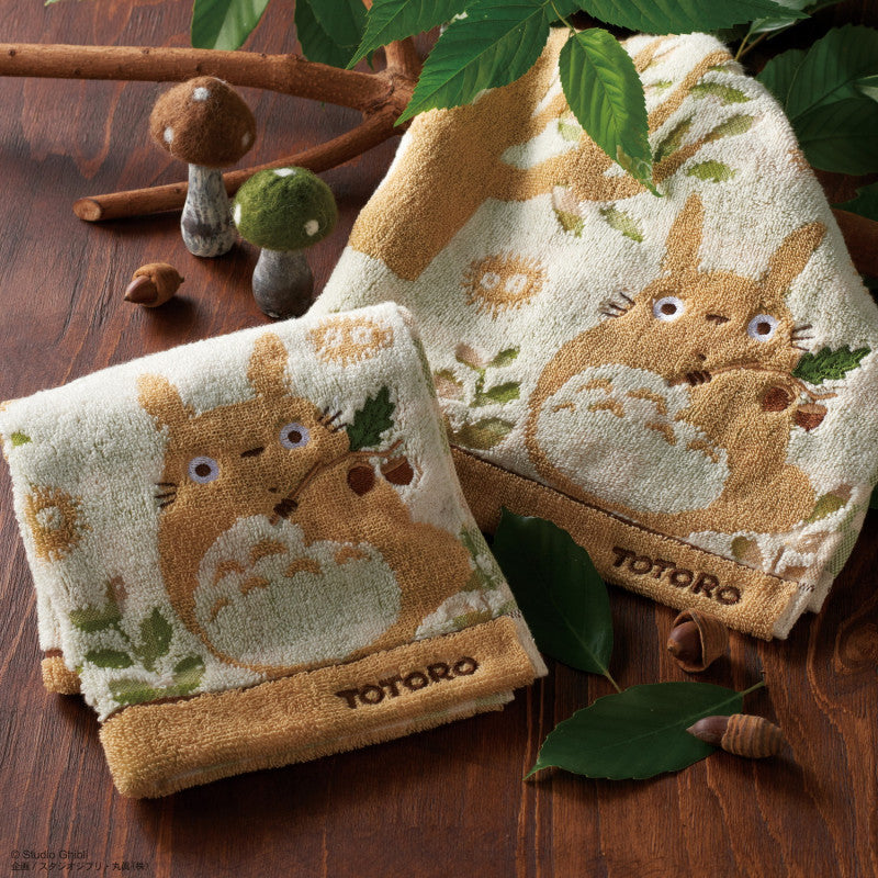 Coffret Cadeau Serviettes Totoro Automne – Studio Ghibli – 2 tailles