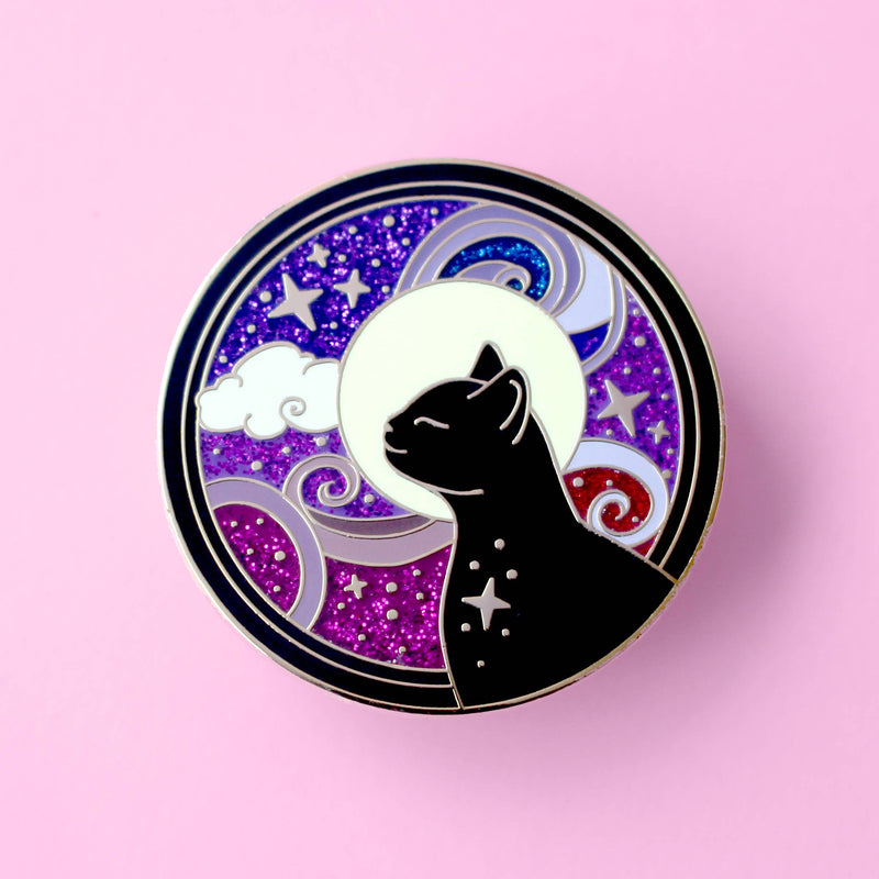 Pin's Chat cosmique — Collection Art Nouveau