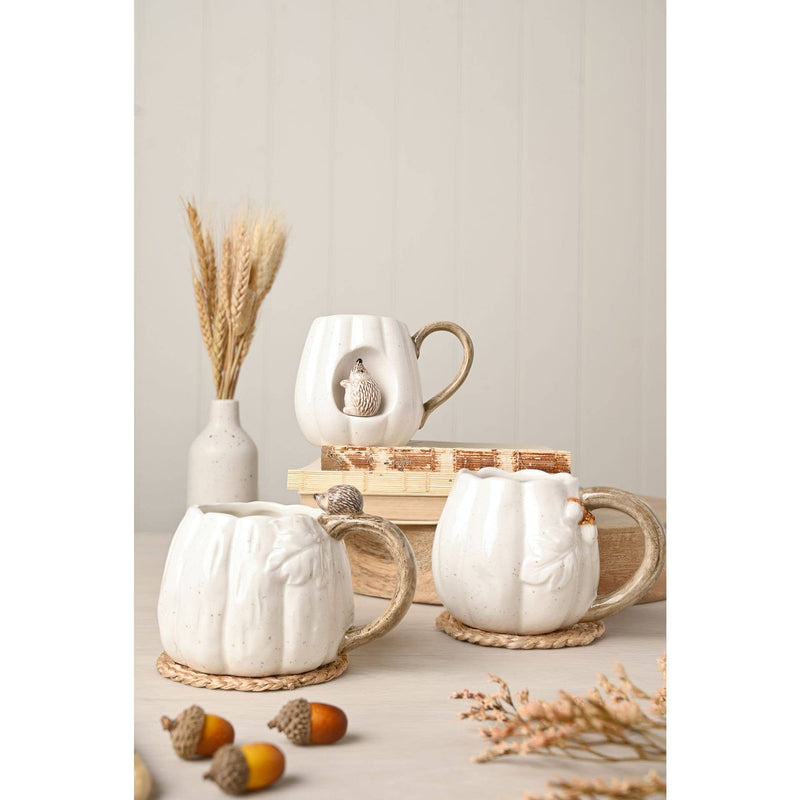 Tasse Citrouille avec Hérisson sur anse