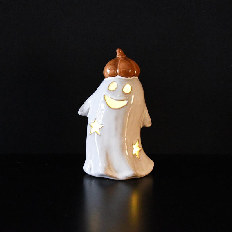 Figurine Fantôme Lumineux LED en Céramique