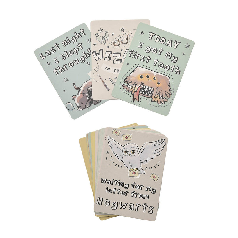 Cartes étapes bébé Harry Potter – Set de 24 cartes magiques illustrées – Wizarding World