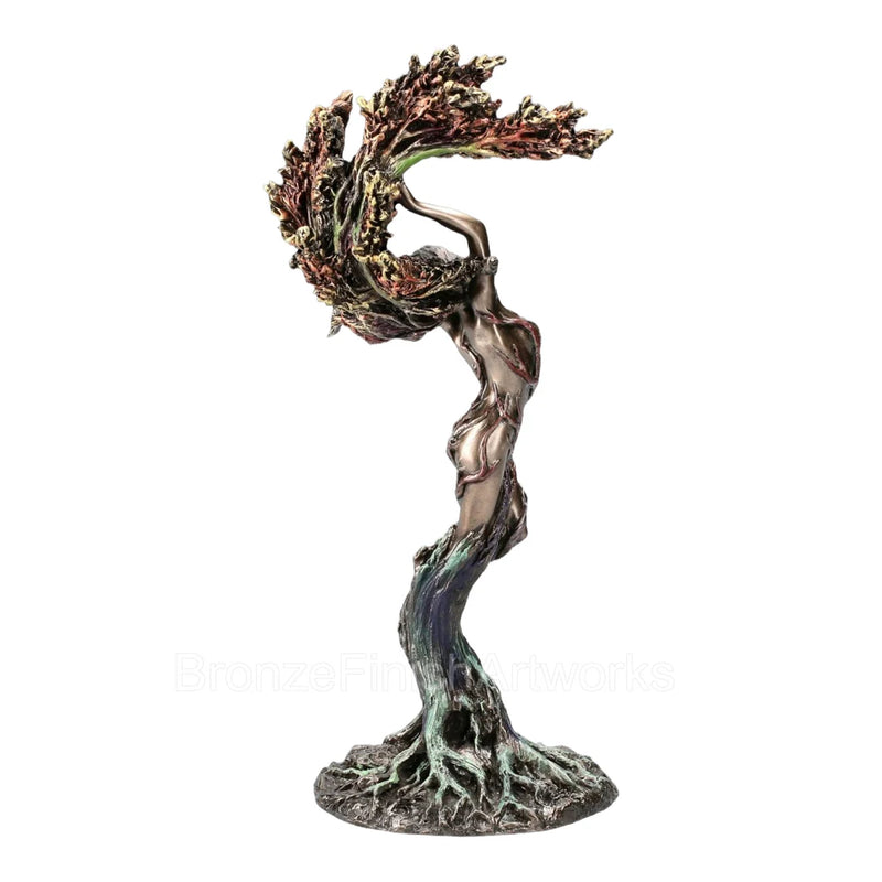 Statuette Nymphe Arbre de Vie – Effet bronze – Veronese Design