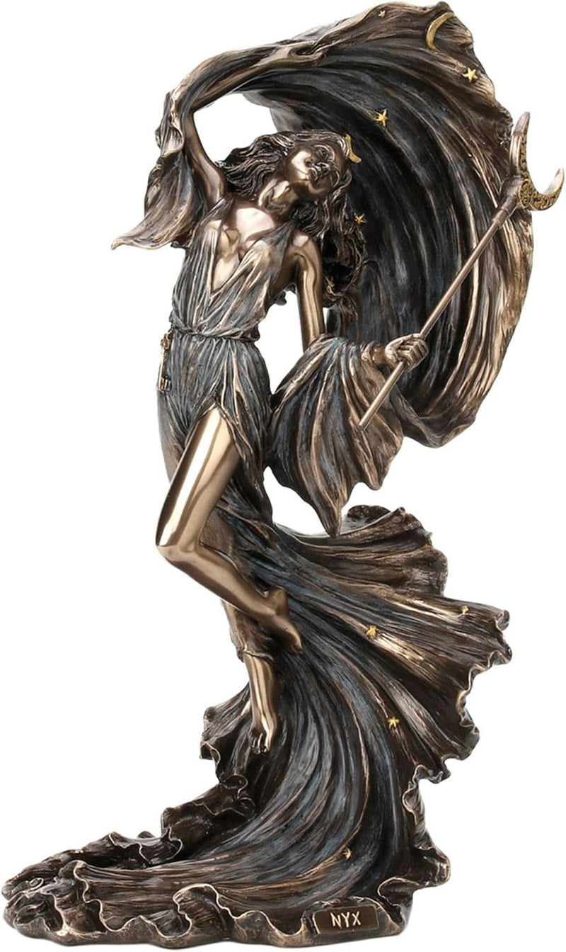Statuette Nyx – Déesse de la Nuit effet bronze – Veronese Design