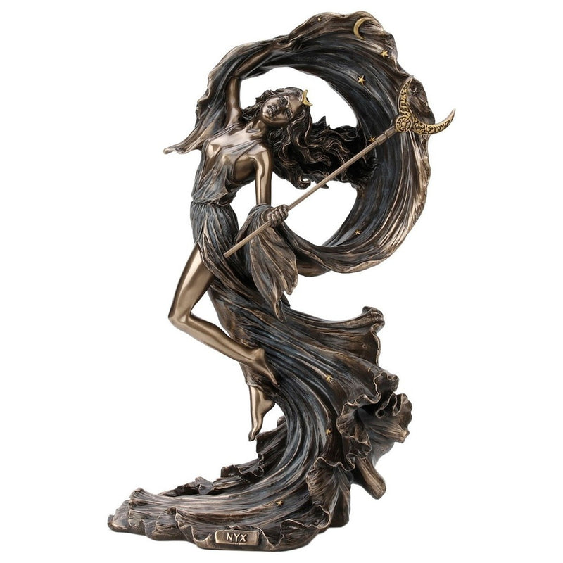 Statuette Nyx – Déesse de la Nuit effet bronze – Veronese Design