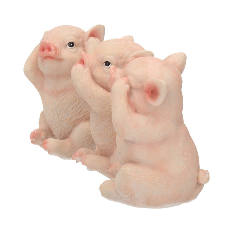 Les 3 Cochons Sages – Figurines « Ne rien voir, ne rien entendre, ne rien dire »