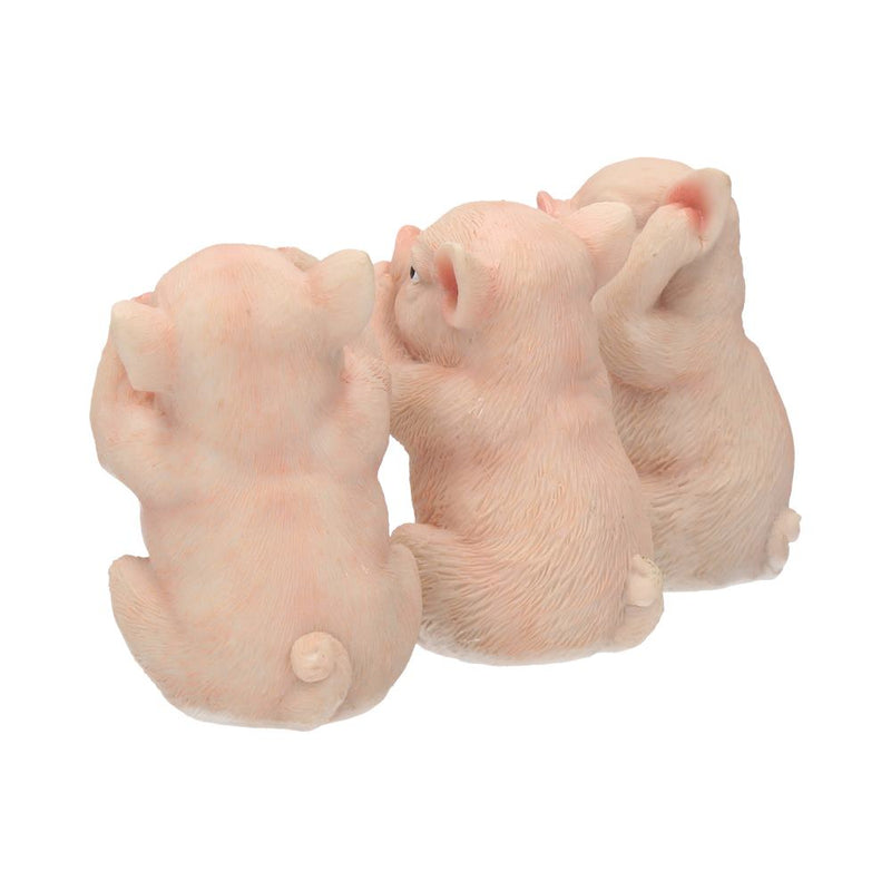 Les 3 Cochons Sages – Figurines « Ne rien voir, ne rien entendre, ne rien dire »