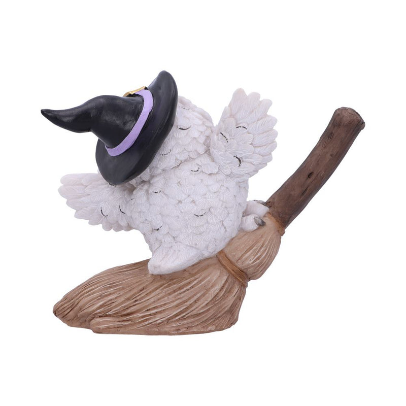 Figurine Chouette Magique sur Balai - Style Hedwige