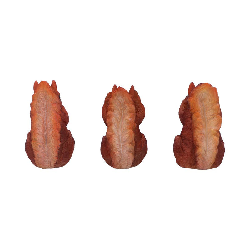 Les 3 Écureuils Sages – Figurines forestières symboliques