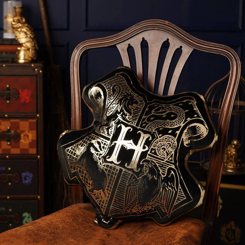 Coussin Harry Potter – Blason de Poudlard en velours