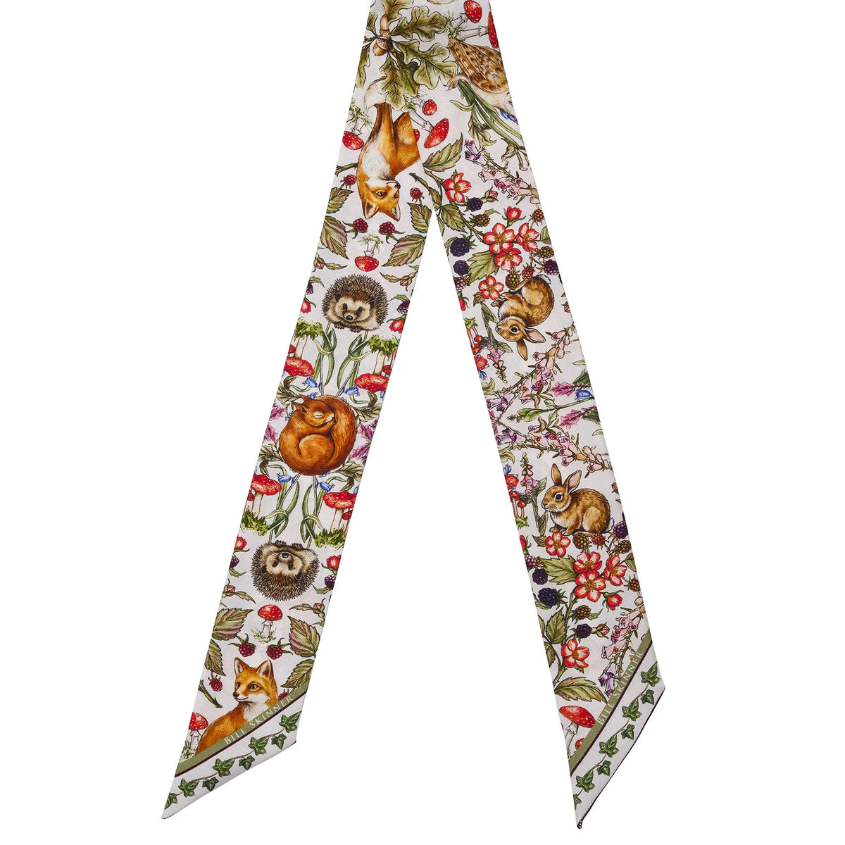 Foulard Twilly Amis de la Forêt - Ivoire - Bill Skinner