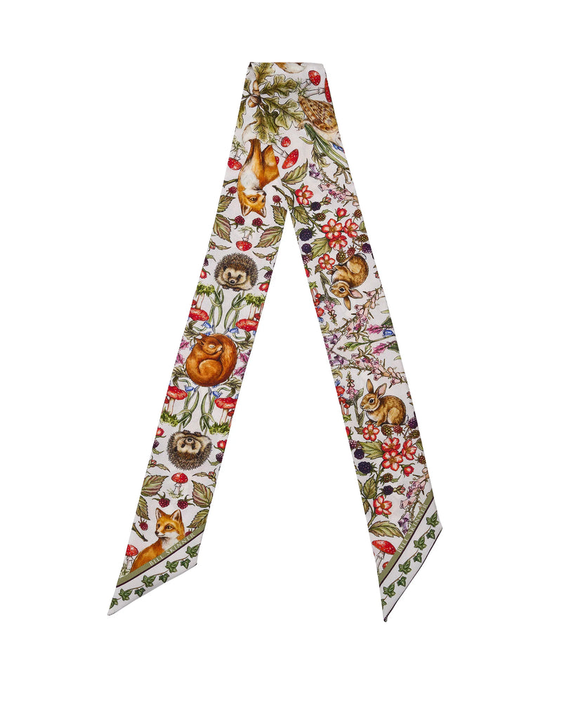Foulard Twilly Amis de la Forêt - Ivoire - Bill Skinner