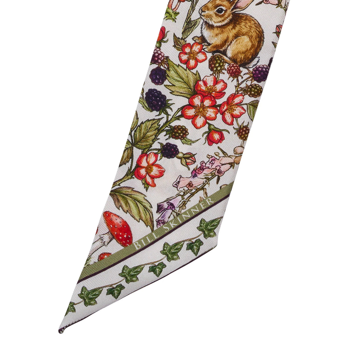 Foulard Twilly Amis de la Forêt - Ivoire - Bill Skinner