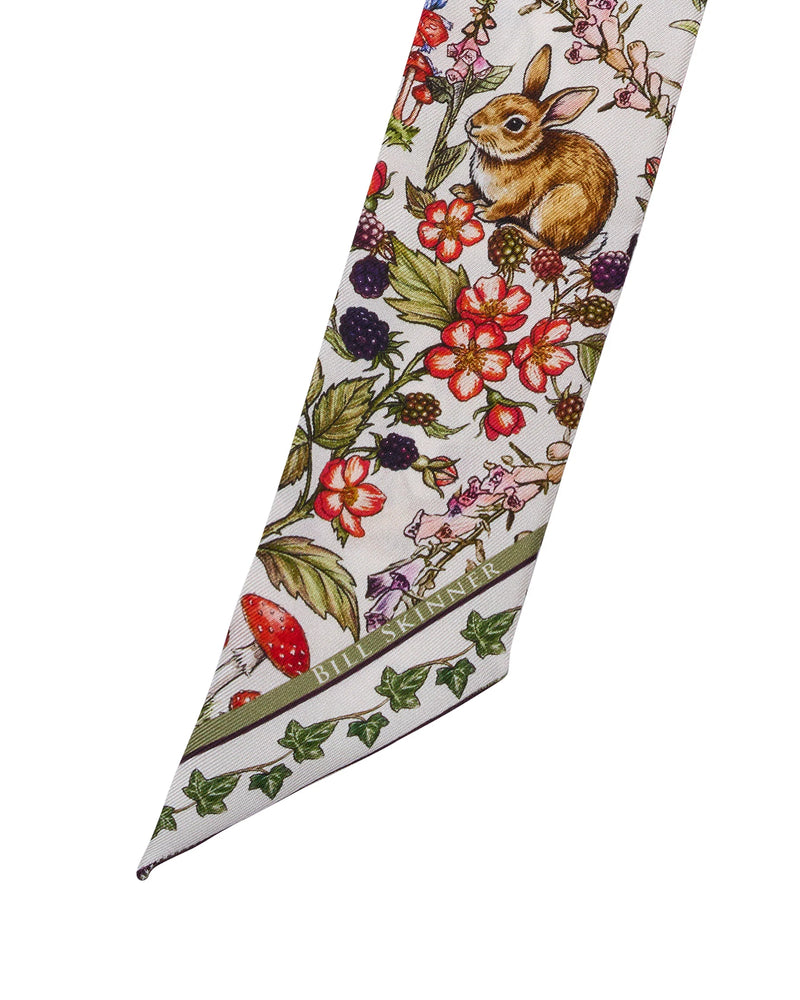 Foulard Twilly Amis de la Forêt - Ivoire - Bill Skinner