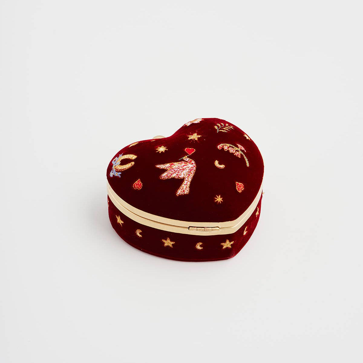 Boîte à Bijoux Cœur Velours Rouge Love Scatter – Fable England