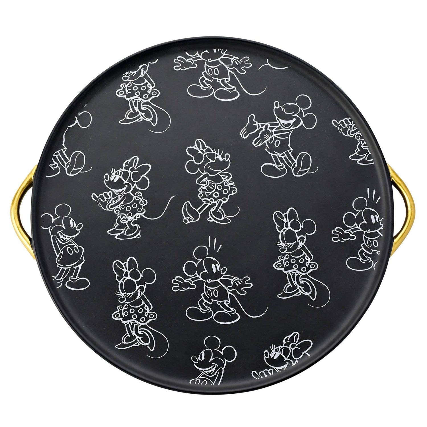 Plateau rond Disney – Mickey & Minnie esquissés