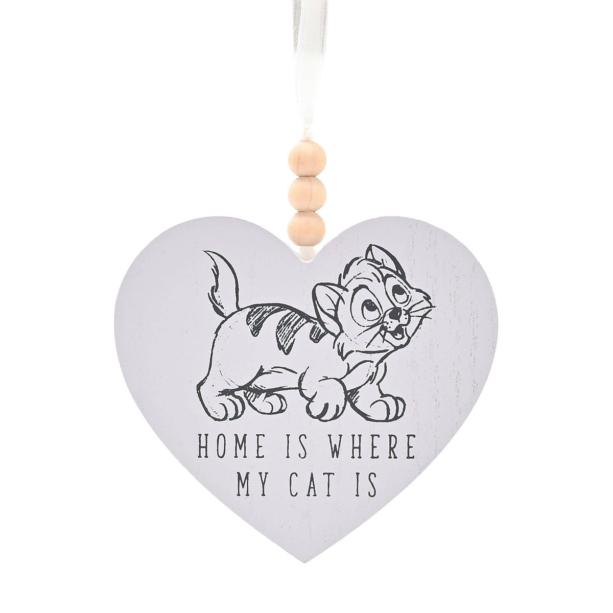 **MULTI 3** Plaque Cœur Chats & Chiens Disney - La Maison, C'est Là Où Est Mon Chat