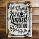 Plaque métal - I'm not weird, i'm limited edition