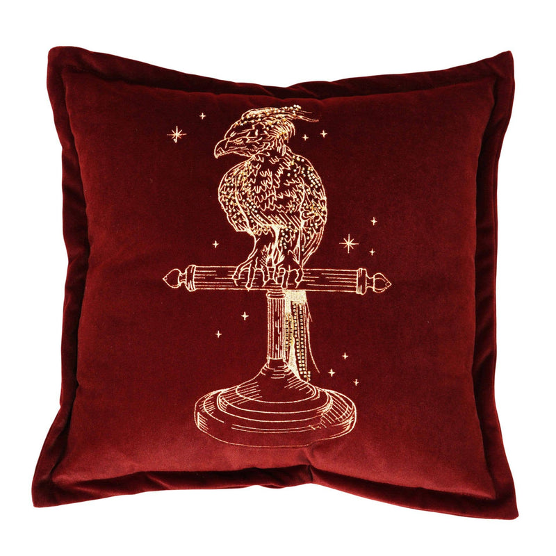 Coussin Harry Potter – Fumseck brodé en velours