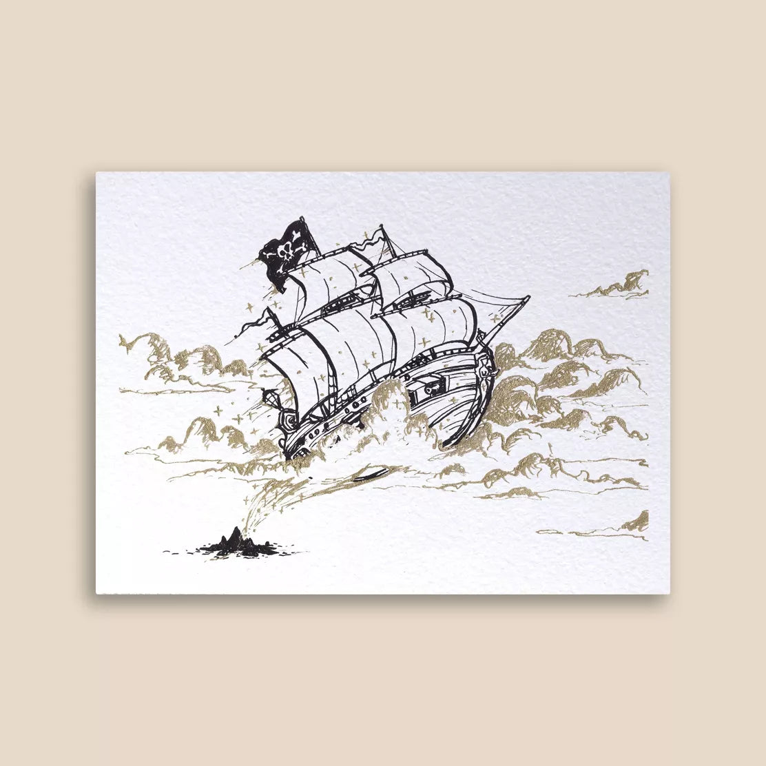 Carte postale Bateau Pirate