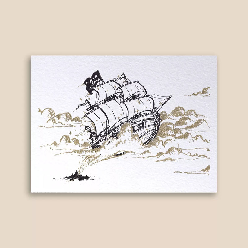 Carte postale Bateau Pirate