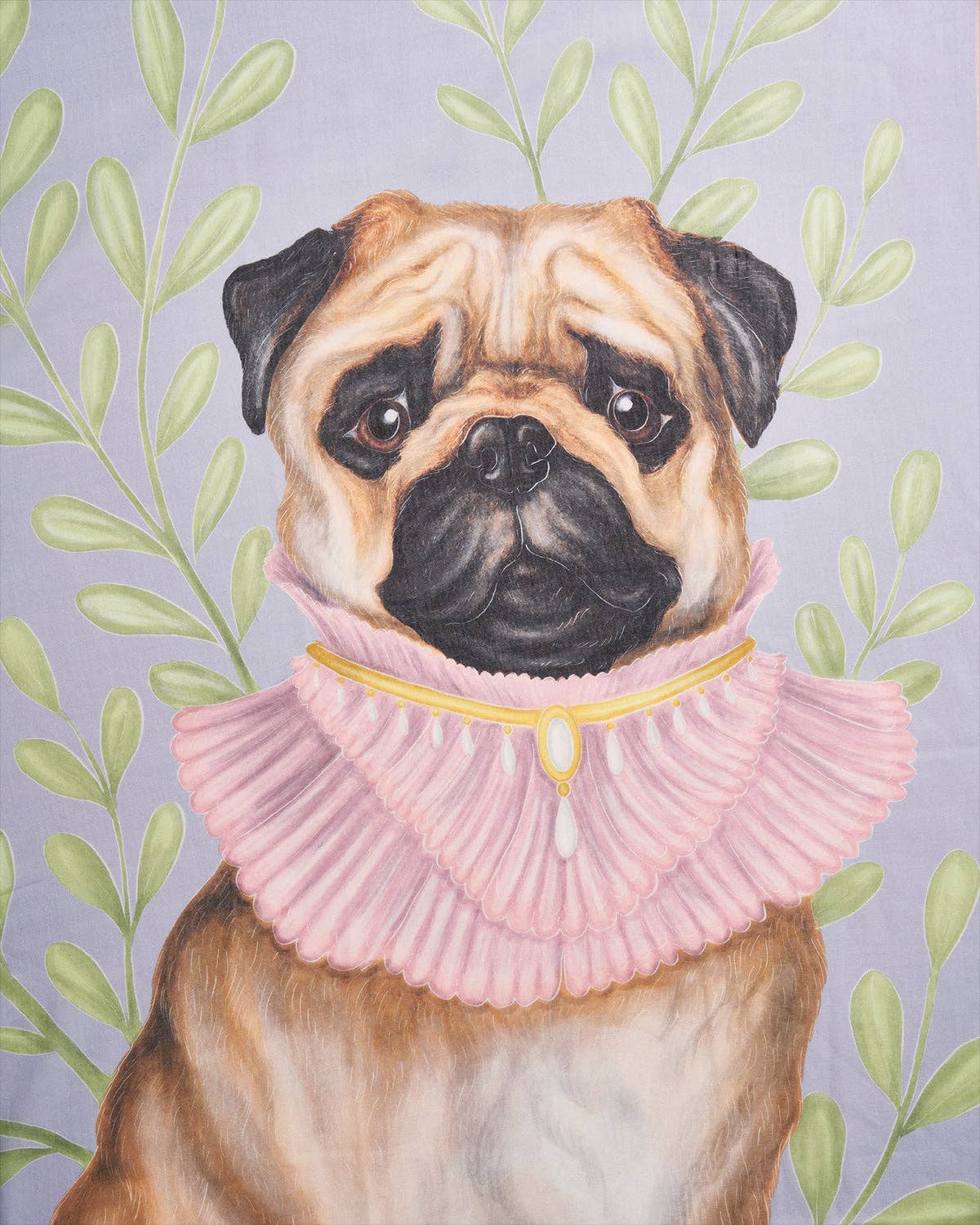 Écharpe légère bleue - Portrait de Carlin - Fable England